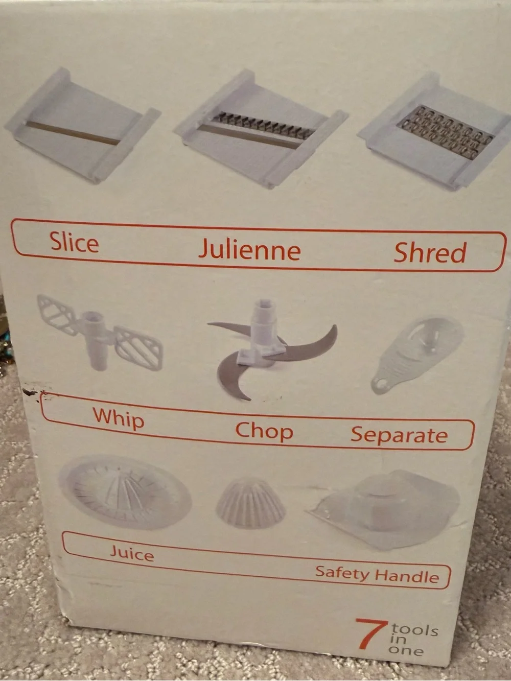 Ultra Chef Express White Manual Food Chopper & Slicer